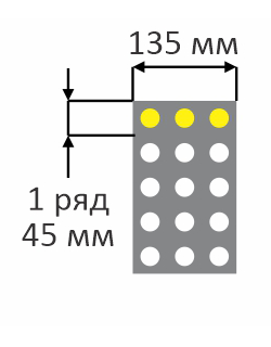 Схема 3-х трубчатого радиатора Unilux-UQ